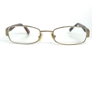 Fendi F783 49 18 714 135 Eyeglasses Frames Italy Gold‎ Tortoise Shell 21096